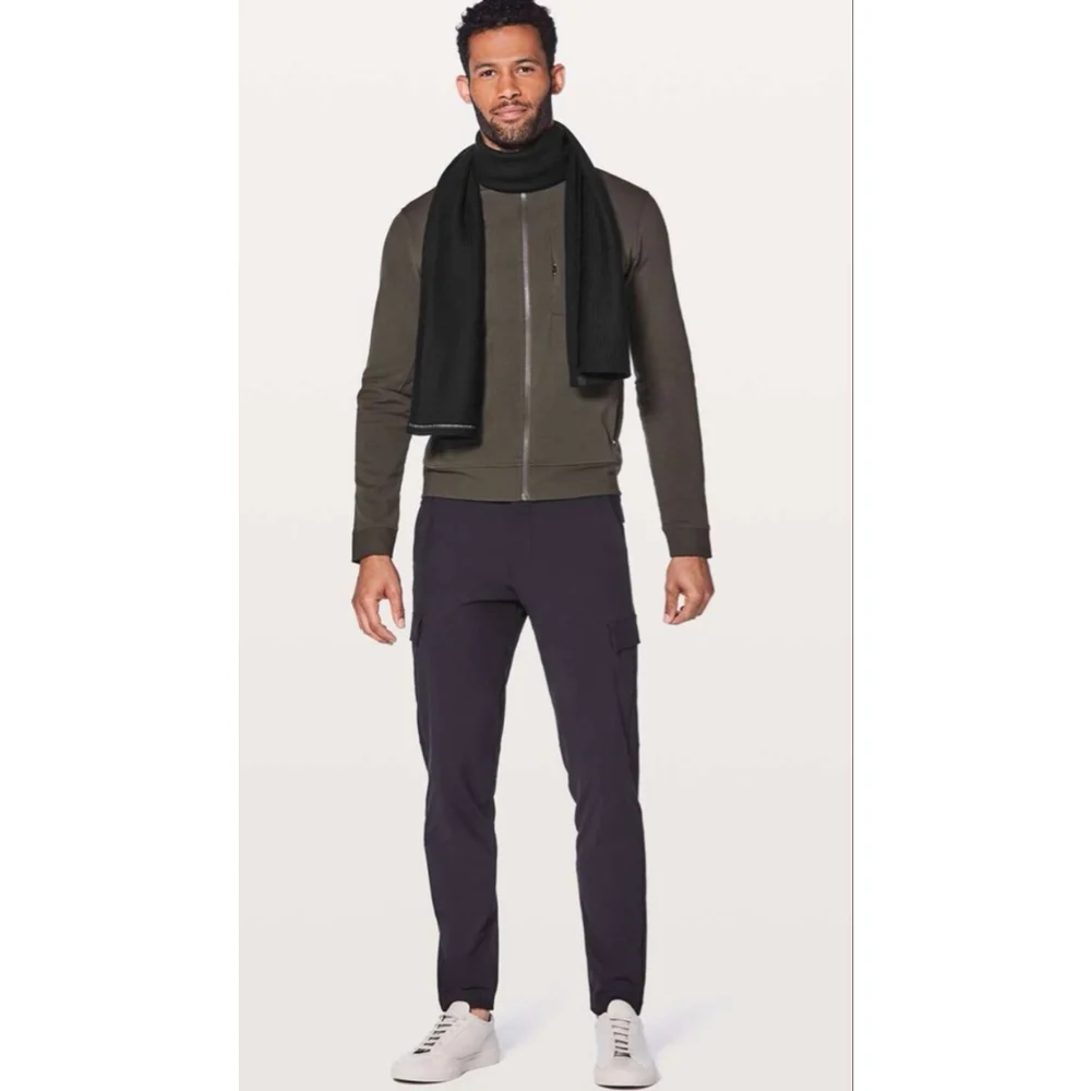 Lululemon Luxurious Ribbed Knit Merino Wool Winter Scarf Winter Layer Staple